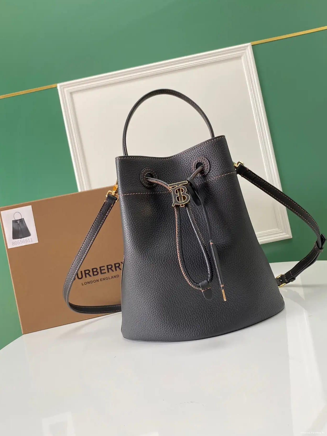 Official First Bag Ru BURBERRY Small Bag Bucket TB 0507
